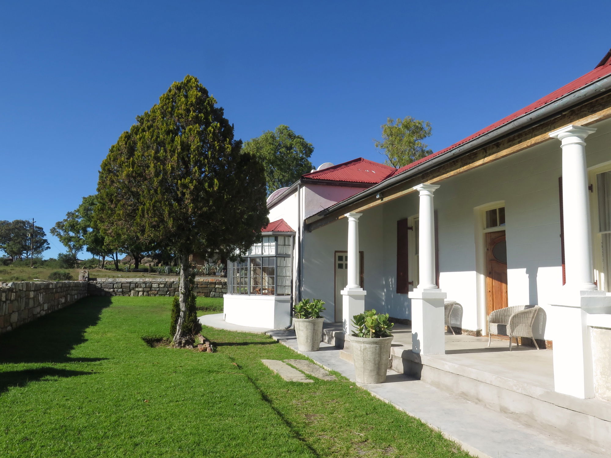 Poplars farmhouse at Sneeuberg Nature Reserve