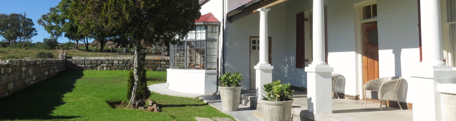 Poplars farmhouse at Sneeuberg Nature Reserve