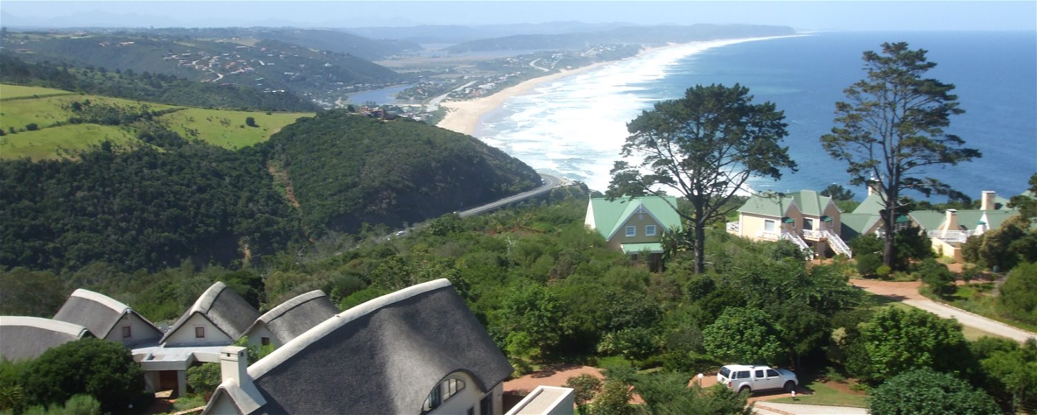 Overlooking the Wilderness beach and Mountains from the top of the hill
