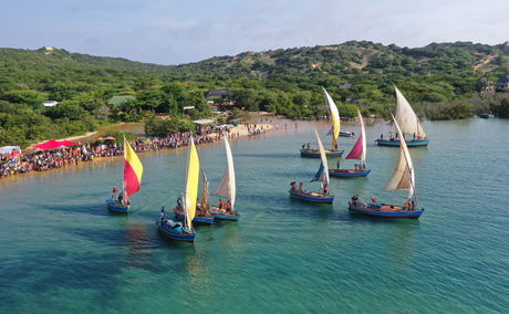 dhow at sunset deck