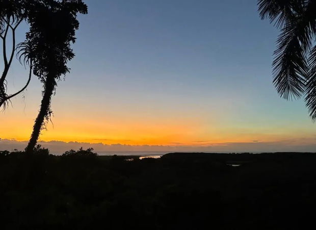Sunrise at Cape Vidal beach near Ingwenya Lodge in St Lucia, KwaZulu-Natal