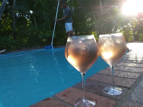 Sunset drinks at the Pool