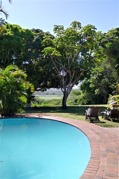 Garden overlooking the St.Lucia Estuary & Pool Area