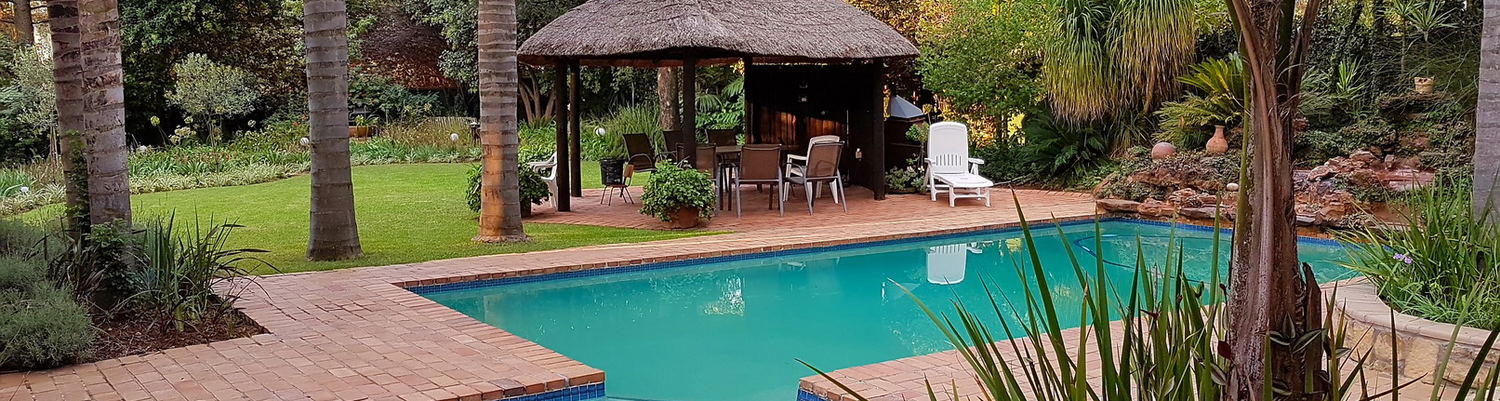 Pool and Lapa area in Garden Setting