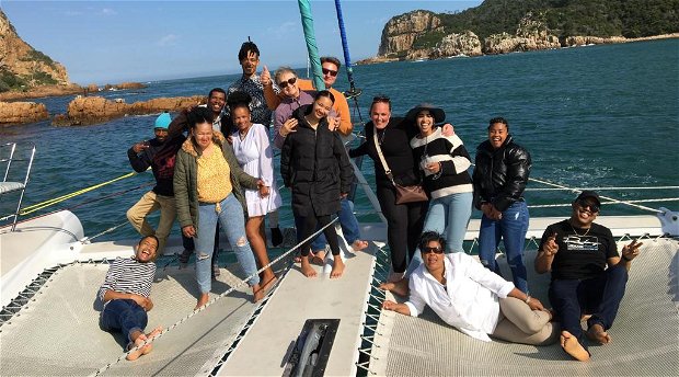 Staff Team Building with Ocean Sailing Chaters through the Knysna Heads Staff Team Building with Ocean Sailing Chaters through the Knysna Heads