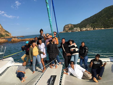 Staff Team Building with Ocean Sailing Chaters through the Knysna Heads