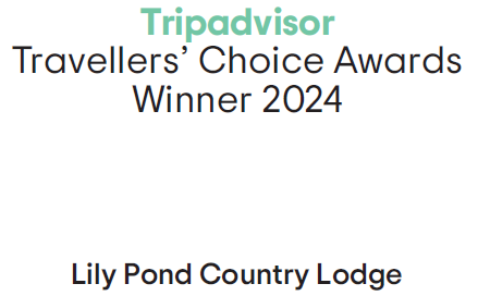 Tripadvisor, Travellers Choice Award, Lily Pond Country Lodge, top 10% Worldwide