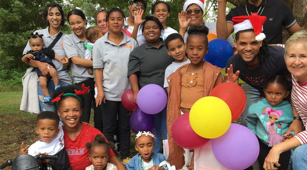 Lily Pond Team with Children Christmas Party Lily Pond Team with Children Christmas Party