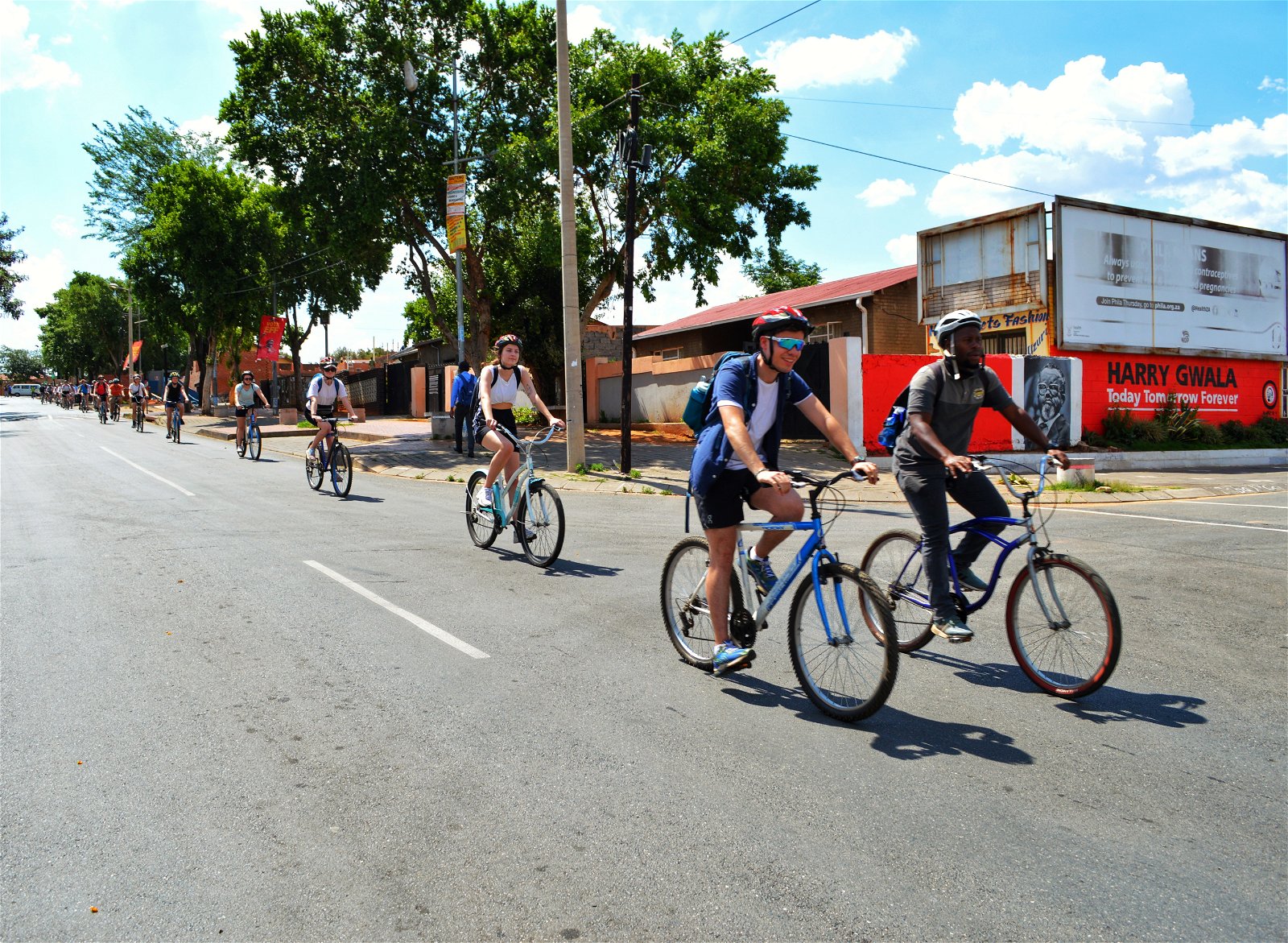 Soweto Bicycle Tour with Norwigian Students