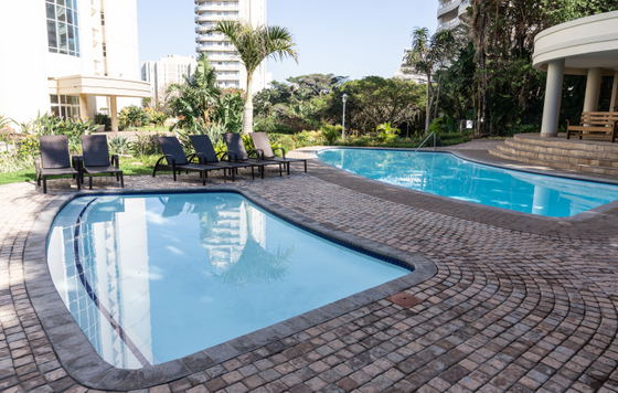 Communal pool and garden