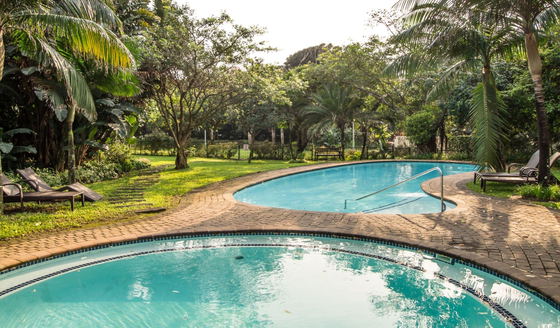 Communal pool and garden