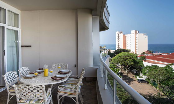 Balcony dining area