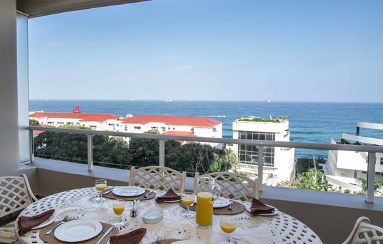 Balcony dining area
