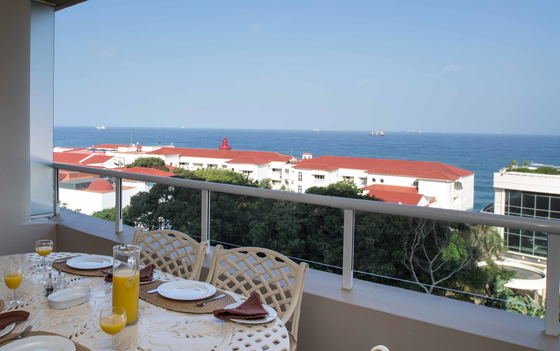 Balcony dining area