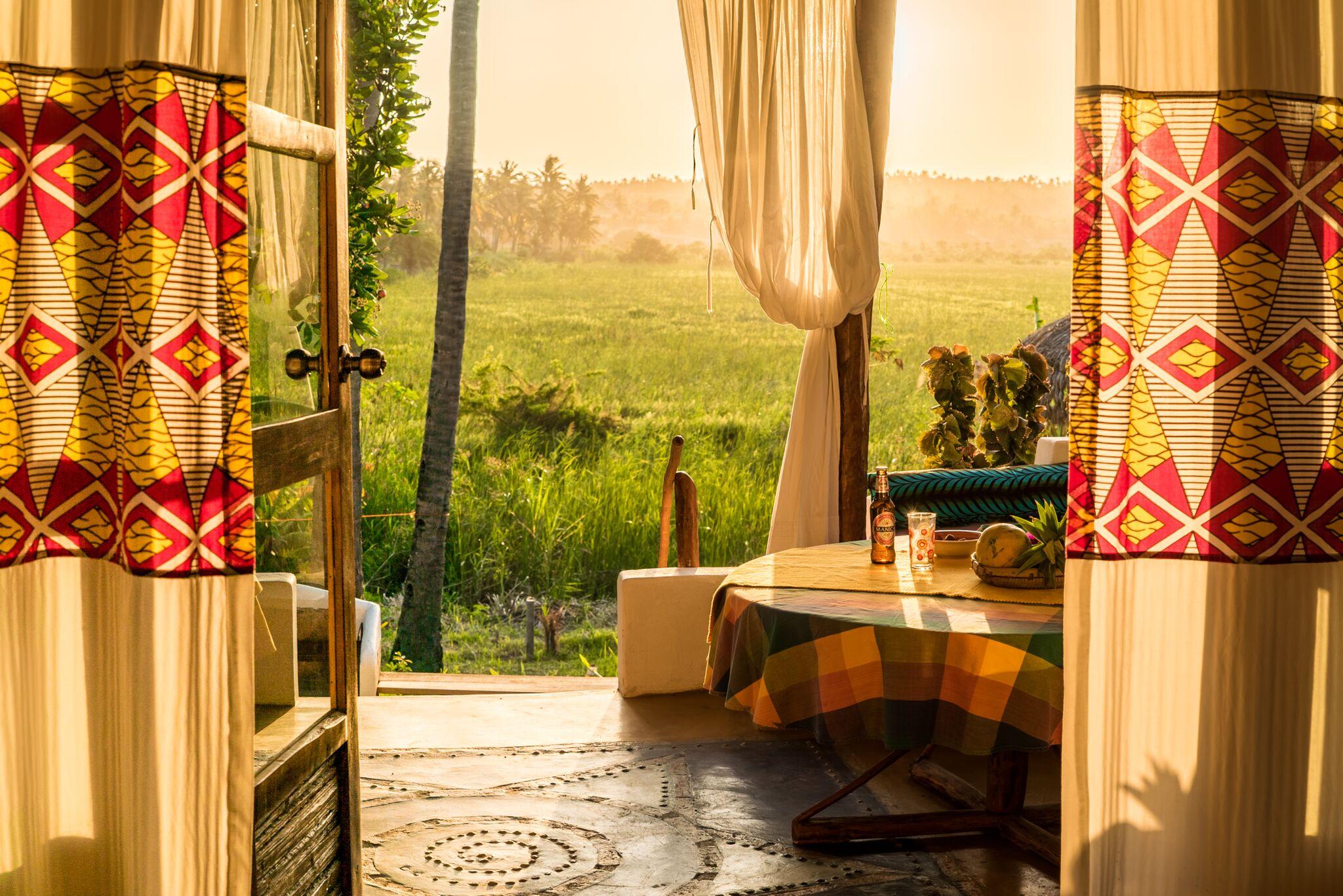 Sunset over the Tofo Lagoon. Relax and enjoy the view.