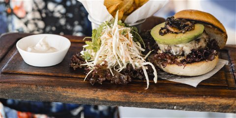 Delicous burgers at Ocean Restaurant Paje Zanzibar