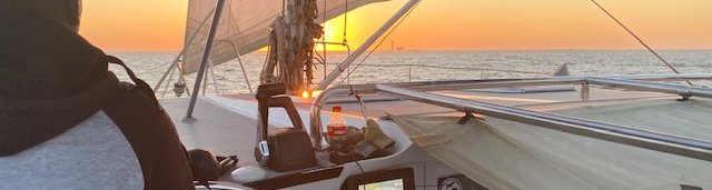 Sundowner sailing with Catamaran Charters Namibia