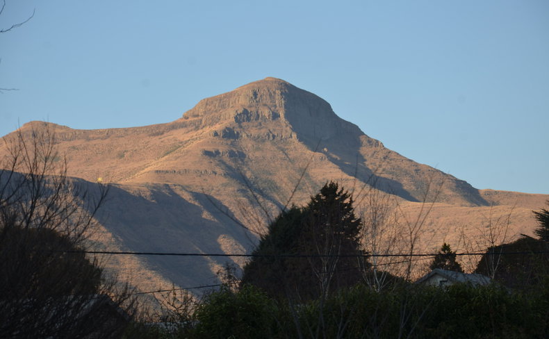 Spectacular view of Mount Horeb from The Attic self catering accommodation at Mont Rouge guest house