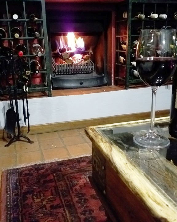 Clarens self catering guesthouse Mont Rouge fireplace Clarens self catering guesthouse Mont Rouge fireplace