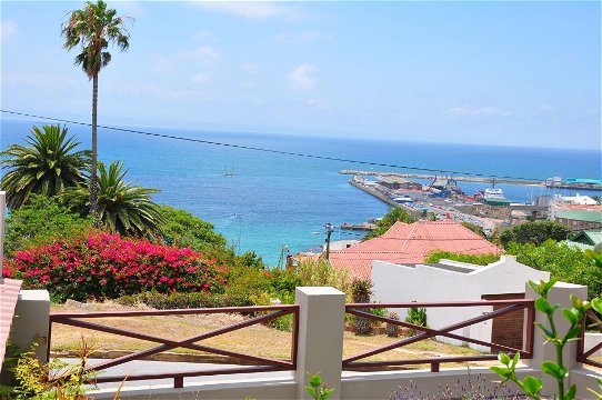 Beautiful sea and harbour view as seen from the garden.