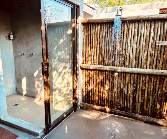 Bush Lodge 3 Outdoor shower area Bush Lodge 3 Outdoor shower area