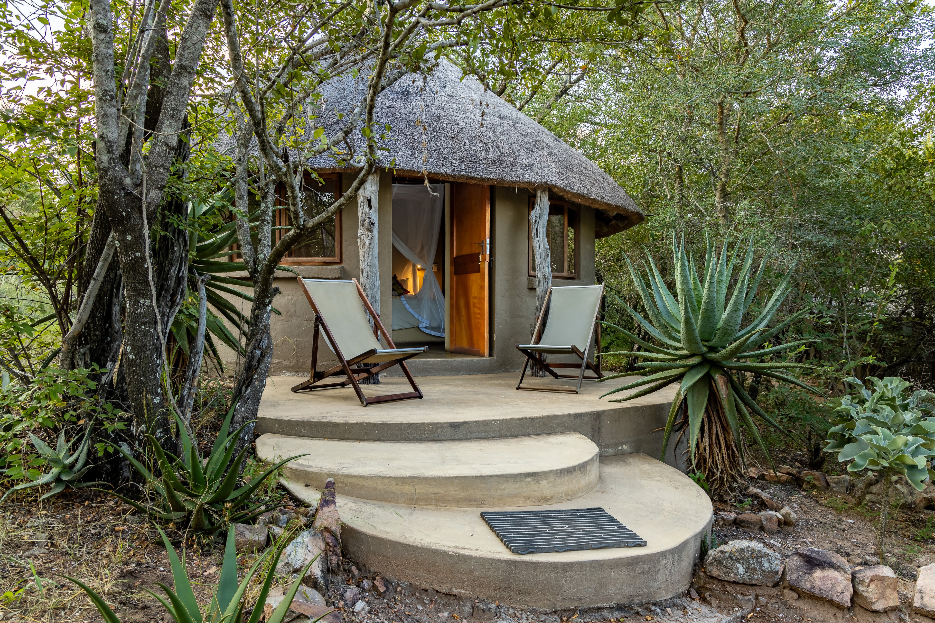 Traditional thatched hut