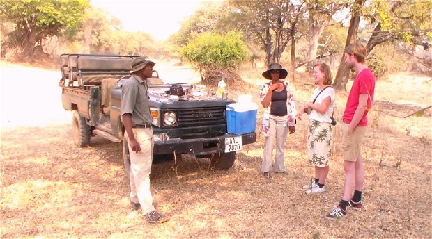 Game drive in the Mosi-Oa-Tunya National Park