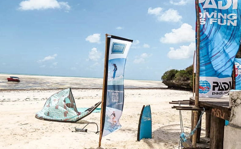 kite surfing instructor courses, kite surfing in zanzibar, learning to kite surf
