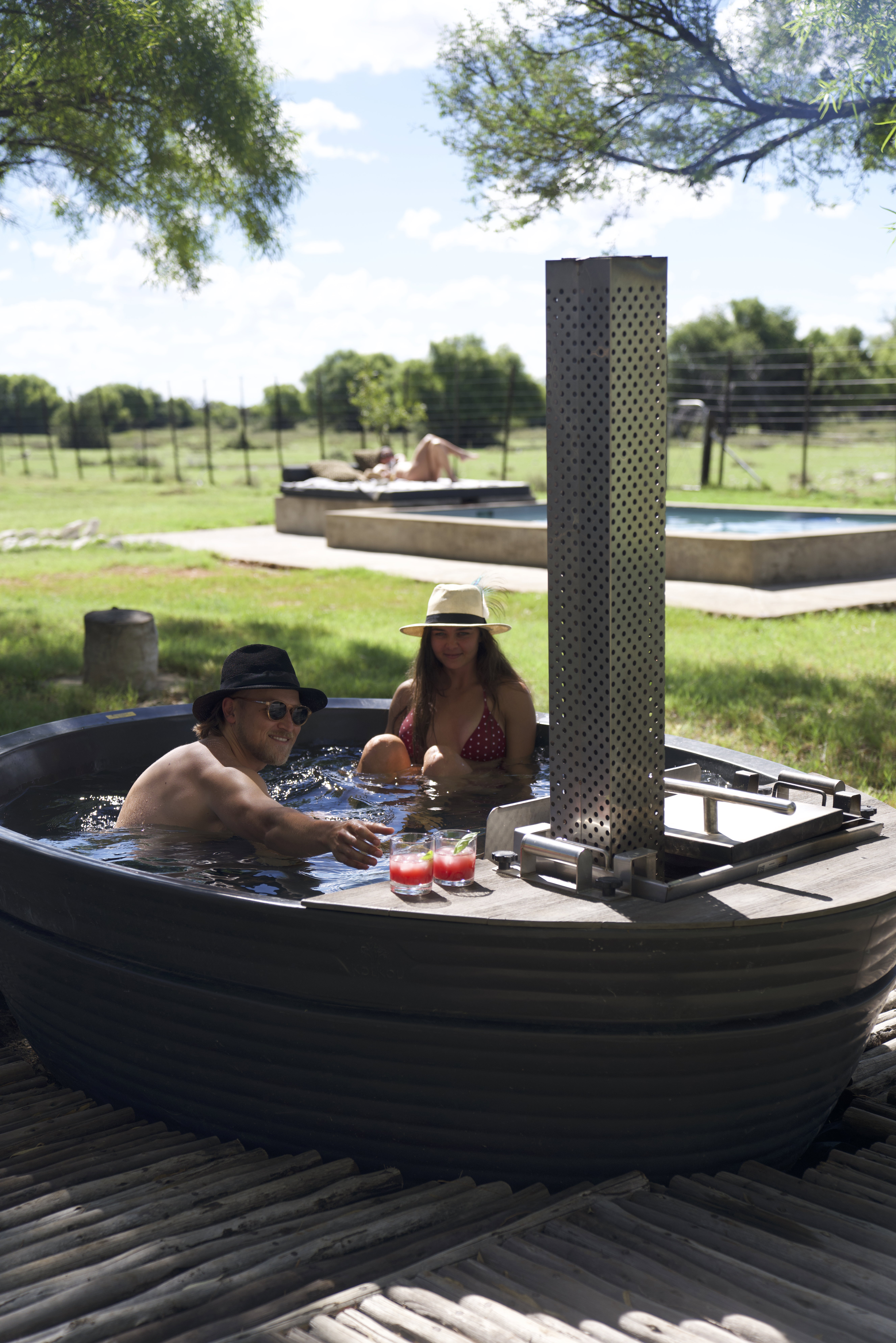 Experience the perfect blend of adventure and relaxation at Grootvallei African Safaris. Our luxury Free State hunting lodge features a traditional wood-fired hot tub and swimming pool, offering guests the ideal place to unwind after a day of hunting or exploring South Africa. Combining premium accommodation with exceptional hospitality, our lodge provides an authentic African safari experience for hunters, couples, families, and non-hunting observers.