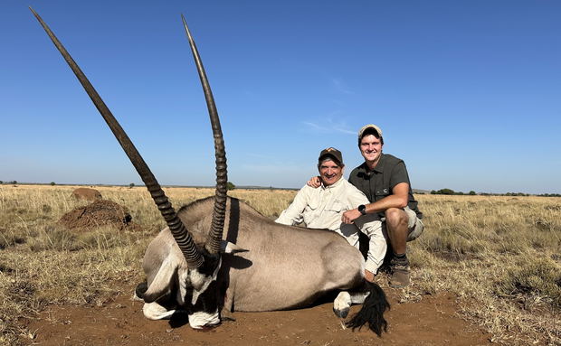 Experience the exclusive Oryx Slam at Grootvallei African Safaris, where hunters can pursue all three majestic species—Common, Golden, and Red Oryx—on a thrilling all-inclusive adventure in South Africa. Experience the exclusive Oryx Slam at Grootvallei African Safaris, where hunters can pursue all three majestic species—Common, Golden, and Red Oryx—on a thrilling all-inclusive adventure in South Africa.