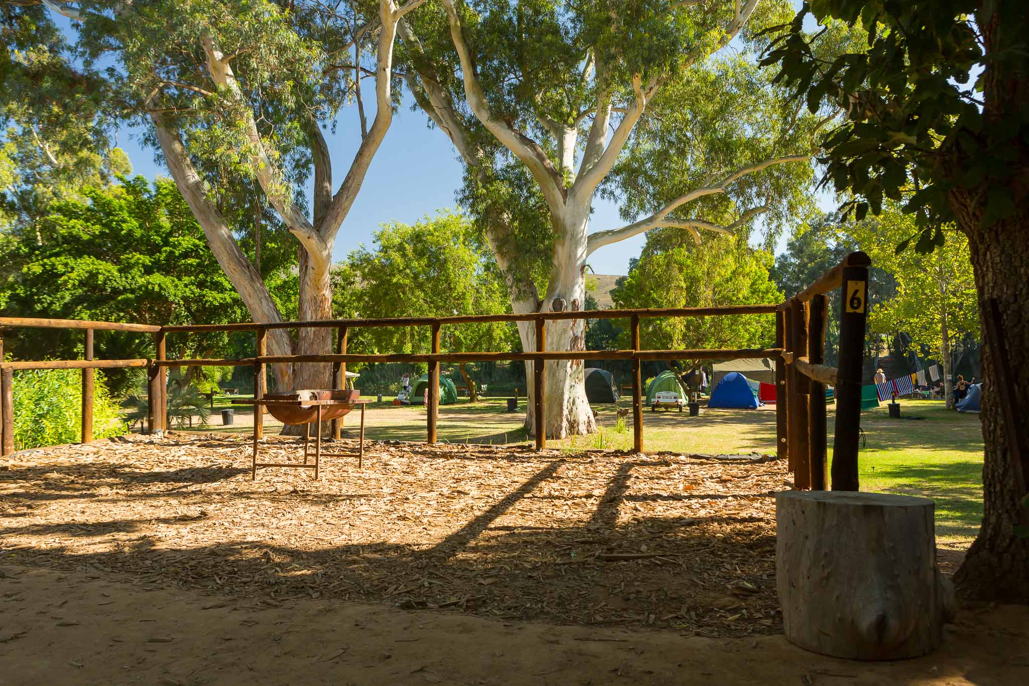 Upper level camp sites