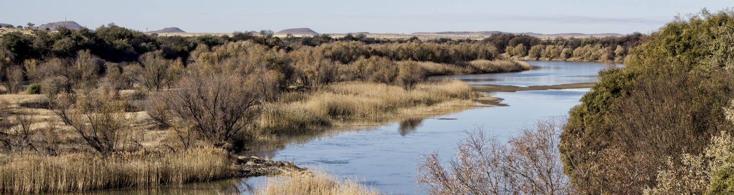 fly fishing clinic on the orange river near Hopetown in South Africa