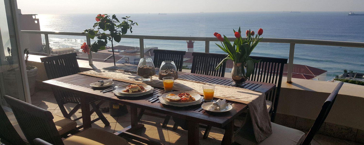 Balcony dining area