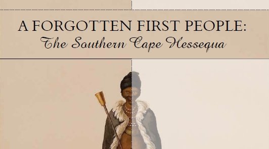 de jongh: A forgotten first people: the Southern Cape Hessequa