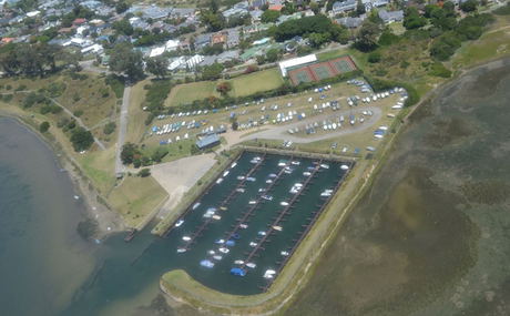 An aerial view of the Leisure Isle Boat Club harbour as it is today An aerial view of the Leisure Isle Boat Club harbour as it is today