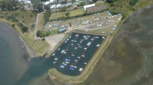 An aerial view of the Leisure Isle Boat Club harbour as it is today An aerial view of the Leisure Isle Boat Club harbour as it is today