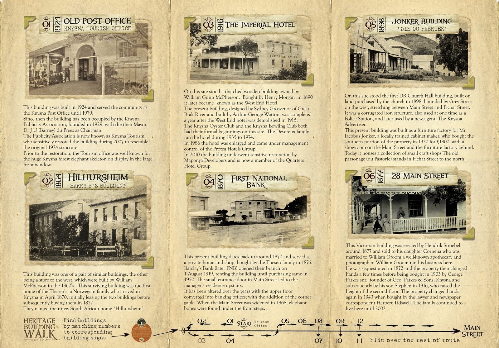 Knysna Historical Society, Heritage building, historic walk