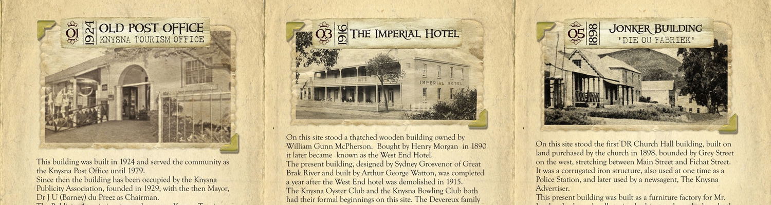 Knysna Historical Society, Heritage building, historic walk