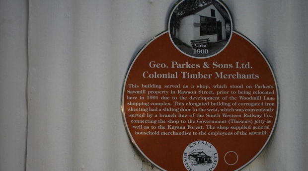 Parkes Shop at the Knysna Museum Parkes Shop at the Knysna Museum