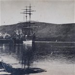 SS Westphalen and a whaler from Plettenberg Bay at the Government Wharf