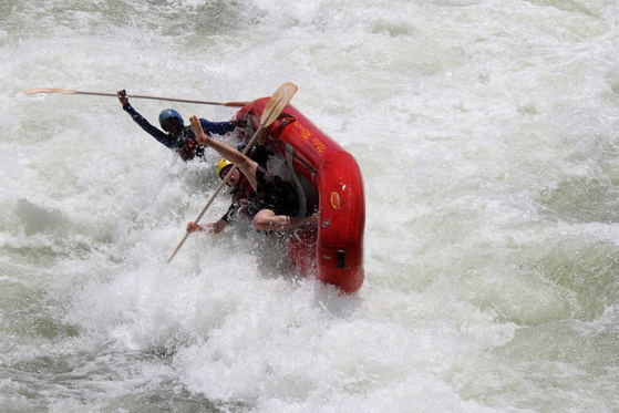 Extreme rafting on the Nile, Jinja, Uganda