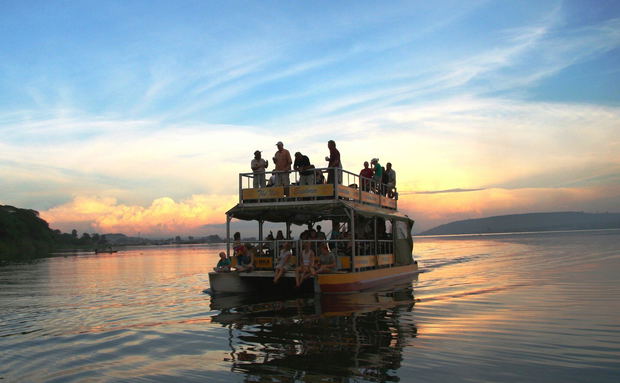 Sunset Cruise on the Nile River, Jinja, Uganda Sunset Cruise on the Nile River, Jinja, Uganda
