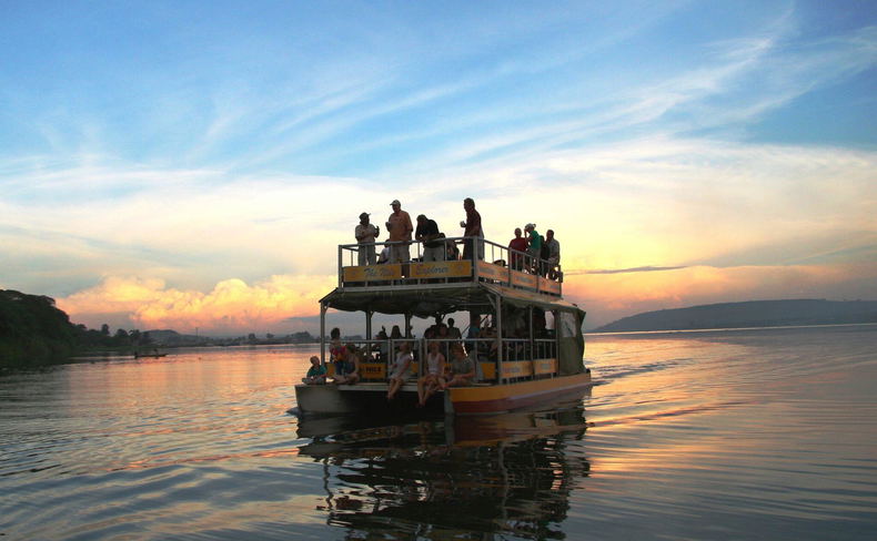 Sunset Cruise on the Nile River, Jinja, Uganda
