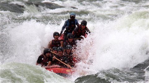 White water rafting the Nile