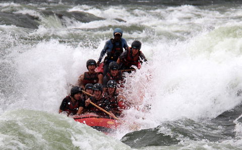 White water rafting the Nile