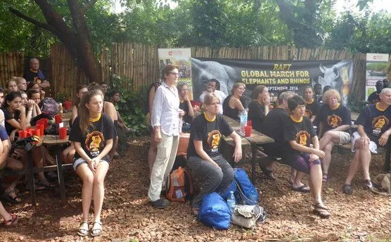 Global Raft for Elephants & Rhino's at Nile River Explorers, Jinga, Uganda.