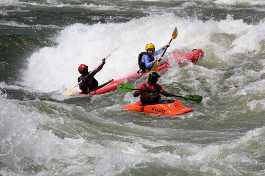 Kayaking on the Nile