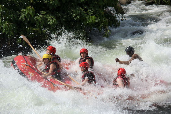 White water rafting on the Nile, Jinja, Uganda