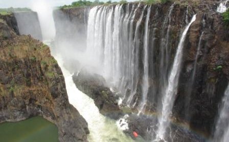 Swimming under the Falls 