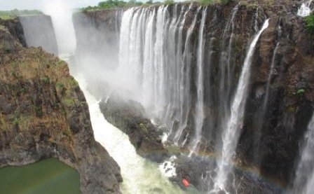 Swimming under the Falls 